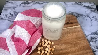 THE BEST Creamy Healthy Hazelnut Milk Recipe [upl. by Adihsaar]