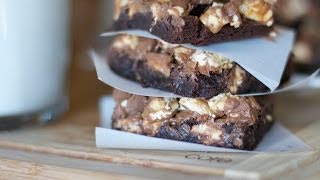 Snickers Bar Brownies Recipe [upl. by Rma109]