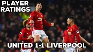 MAN UNITED 11 LIVERPOOL  PLAYER RATINGS  POGBA POOR [upl. by Jariv]