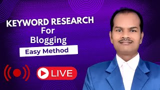 Keyword Research For Blogging   Easy Method  keywordresearch [upl. by Rockel232]