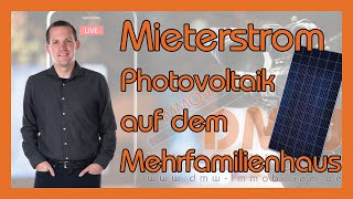 🔌Mieterstrom  Photovoltaik auf dem Mehrfamilienhaus  immoinfo 64 [upl. by Nolita]