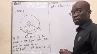 Circle Theorem  JAMB Past Question mathtutor foryou maths fyp viral waec neco exam fypシ [upl. by Yrac]