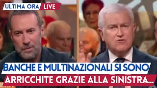 Belpietro Smonta la Sinistra per i Contratti Miliardari a Banche e Multinazionali Farmaceutiche [upl. by Nah]