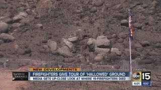 Firefighters give tour of Yarnell Hill fire site [upl. by Kirenoj589]