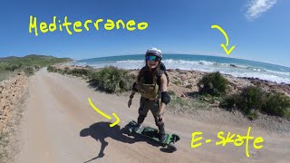 Dia 2 y 3 en Mountainboard eléctrico por todo el Mediterráneo de España  Peñiscola en skate 🛹 [upl. by Namwen132]