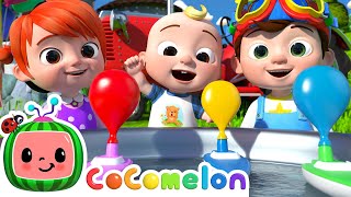 Balloon Boat Race  CoComelon Nursery Rhymes amp Kids Songs [upl. by Norrehs624]