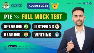 PTE Full Mock Test with Answers  August 2024  Language Academy PTE NAATI amp IELTS Online Classes [upl. by Jamel]