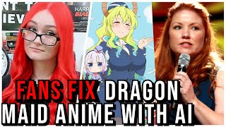 Fans FIX Dragon Maids CRINGEY Jamie Marchi Patriarchy Scene With AI Woke Anime Localizers REPLACED [upl. by Waligore]