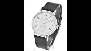 Nomos Tangente Neomatik Platingrau FM14812 [upl. by Wymore]