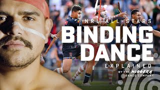 Latrell Mitchell and Nicho Hynes help explain the NRL AllStars War Cry [upl. by Ynavoeg]