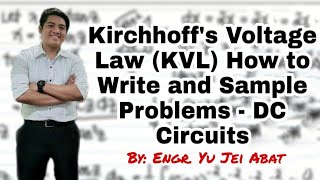 Kirchhoffs Voltage Law KVL How to Write and Sample Problems  DC Circuits [upl. by Yona]