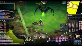 RuneScape  300 enrage  2 acid spiders araxxi kill [upl. by Acirehs]