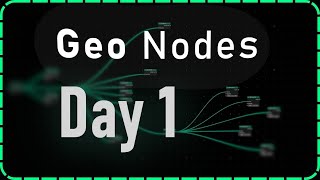 Learn Geo Nodes in 10 Days  Day 1 [upl. by Nadabb]