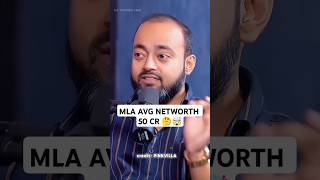 INDIAN MLAS AVG NETWORTH 50 CRORE 🤯🤔 ftAbhishekKar mlaabhishekkar money business shorts [upl. by Aneehsat]