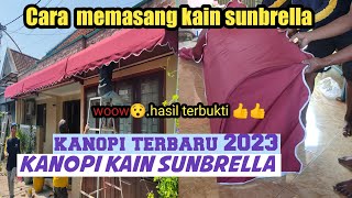 cara pasang kanopi kain  canopy kain Kusus atap [upl. by Vivyan]