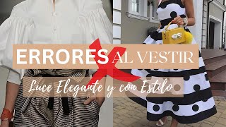 ERRORES AL VESTIR  MODA MUJER  CATHY TIPS [upl. by Asilla]