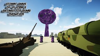 MCHeli Overdrive Nuclear Weapons Showcase  Antimatter Bomb from JamesH2s NTM Fork [upl. by Relyc]