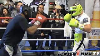 CANELO ALVAREZ WORKS SPARRING PARTNER WITH HIGH LEVEL COUNTER PUNCHING  FULL VIDEO [upl. by Colleen]