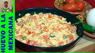 ¿Cómo hacer unos deliciosos huevos a la mexicanaMi amiga Gaby [upl. by Dnama]