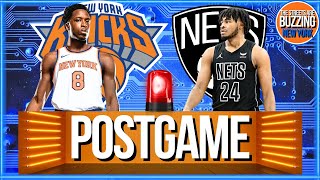 KNICKS NETS POSTGAME Brunson OG cooks Rookie infusion Hukporti Dadiet Spark NBA News [upl. by Carmita]