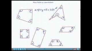 Miary Kątów W Trójkątach i Czworokątach 2 matematyka [upl. by Nnaeiluj]