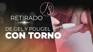 💅🏻 CLASE RETIRADO CON TORNO DE GEL  POLIGEL [upl. by Nonad]