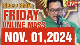 QUIAPO CHURCH LIVE MASS TODAY REV FR DOUGLAS BADONG NOVEMBER 12024 [upl. by Endys]