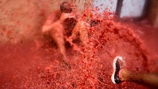 Spain Tomatina festival [upl. by Adonis485]