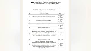 JELET 2024 Counselling DATE Out🔥😱 Before Durgapuja✅ jelet2024 jelet [upl. by Ajam]