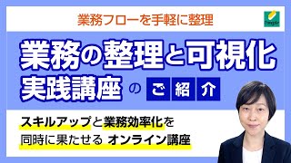 業務の整理と可視化 実践講座のご紹介（図解） [upl. by Sofia]