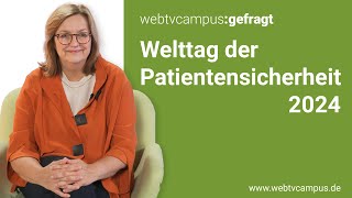 Welttag der Patientensicherheit 2024 Diagnosesicherheit im Fokus [upl. by Dobrinsky290]