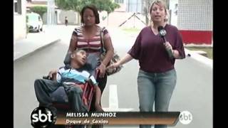 Mãe de menino com paralisia cerebral pede ajuda ao SBT Rio [upl. by Eidua795]