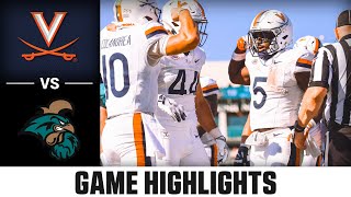 Virginia vs Coastal Carolina Game Highlights  2024 ACC Football [upl. by Eniamirt]