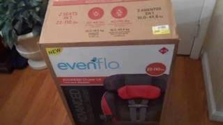 Evenflo advanced chase Lx Harness Booster Review [upl. by Napra]