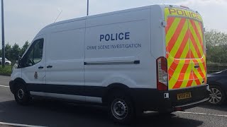 Avon and Somerset police crime scene investigation van [upl. by Ellinet]