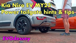 Kia Niro EV MY23 Power TailgateTrunk hints amp tips [upl. by Winonah950]