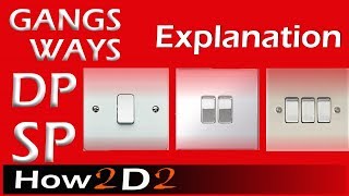 1 Gang 2 Gang amp 3 Gang 1 Way Switch Connection  How to Wire Light Switch [upl. by Leynwad934]