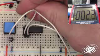 A Look At Logic Gates CMOS CD4011 Quad NAND Gate IC Chip [upl. by Aizan]