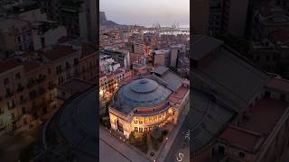 Il meraviglioso teatro Politeama palermo shortsfeed drone sicilia shorts shortvideo [upl. by Rachaba]