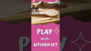 Buy Wooden Kitchen Set For Kids  Cooking Set for Girls  Cooking Set For Boys [upl. by Engracia]