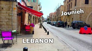 Walk in Jounieh the old town LEBANON جونية سوق القديم لبنان [upl. by Aedrahs]