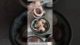 Hard Working Day 182 The Process Of Cutting Pig Blood Sausage [upl. by Aicercal]