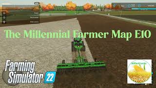 Contract Work Using GPS  The Millennial Farmer Map E10  Farming Simulator 22 [upl. by Alaehs]