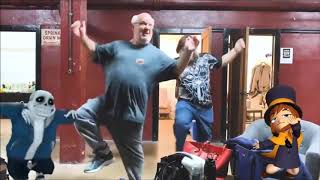 Jack Black amp Kyle Gass Dance to Meglovania Looping [upl. by Nrek70]