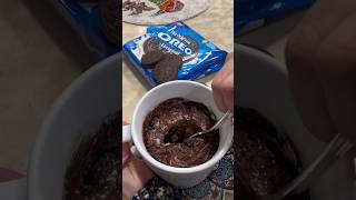 Oreo Mug Cake in Microwave 😋mugcake chocolate oreocake reels youtubeshorts dessert [upl. by Pierson]