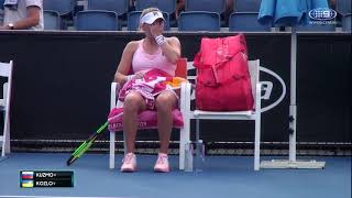 Australian Open Highlights Kuzmova v Kozlova  Round 1Day 2  Wide World Of Sports [upl. by Boswall]