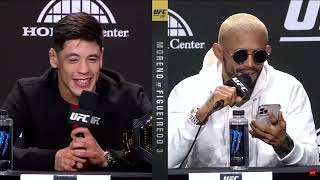 Brandon Moreno vs Deiveson Figueiredo Cringe Highlights  UFC 270 PreFight Press Conference [upl. by Katsuyama]