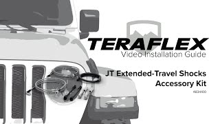 JT ExtendedTravel Shock Accessory Kit Install  TeraFlex [upl. by Lionel259]