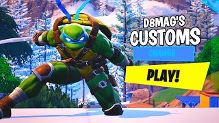 🔴FORTNITE CHAPTER 5 FASHION SHOWS LIVE CUSTOM MATCHMAKING D8MAG SAYS BULL RUSH SCRIMS [upl. by Aiyot]