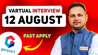 Genpact Mega Hiring  Vartuel Zoom Interview  Gurgaon amp Delhi Location  Pan India Hiring [upl. by Burns230]